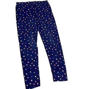 🌴OshKosh Navy Polka Dot Full Length Leggings Size 14